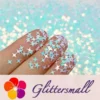 IMG_20191113_135609_5188d568-f601-4a58-8689-51f1d9455dc1.webp 3/4/5mm Four Pointed Star Shaped Ice Blue Iridescent Glitter C021R