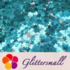 6mm Turtles Shaped Sky Blue Glitter B0711