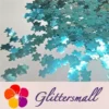 6mm Turtles Shaped Sky Blue Glitter B0711