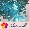 6mm Turtles Shaped Sky Blue Glitter B0711