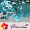 6mm Turtles Shaped Sky Blue Glitter B0711