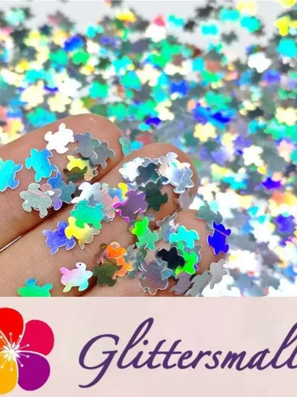 IMG_20191113_140654_12b19827-35e1-4660-a3fe-e771f9498651.webp 6mm Turtles Shaped Holographic Silver Glitter LB100