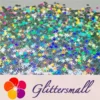 6mm Holographic Silver Snowflake Shaped Glitter LB100