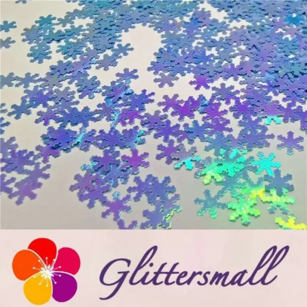 IMG_20191113_215730_8e91e5e3-f022-4838-a9c4-6a000fb249fa.webp 6mm Snowflake Shaped Dream Sky Blue Iridescent Glitter C011R