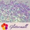 9mm Snowflake Shaped Iridescent Glitter C004