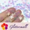 9mm Snowflake Shaped Iridescent Glitter C004