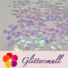 9mm Snowflake Shaped Iridescent Glitter C004