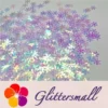 9mm Snowflake Shaped Iridescent Glitter C004