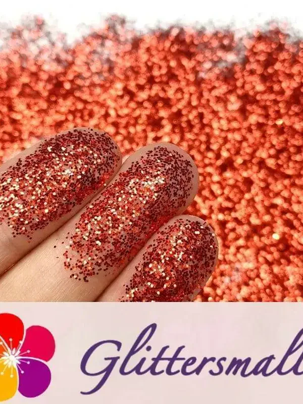 0.2mm hexagon red cosmetic grade biodegradable glitter in bulk BIO003