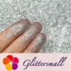 0.2mm hexagon silver cosmetic grade biodegradable glitter in bulk BIO001