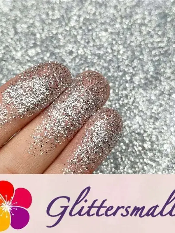 0.2mm hexagon silver cosmetic grade biodegradable glitter in bulk BIO001