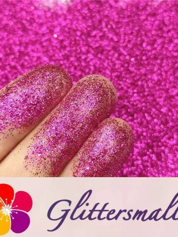 0.2mm hexagon rose red cosmetic grade biodegradable glitter in bulk BIO009