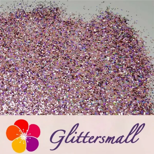 0.8mm Hexagon Cosmetic Grade Holographic Light Pink Glitter SLG005
