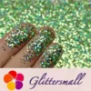 IMG_20191129_141852.webp 0.8mm Hexagon Cosmetic Grade Holographic Green Glitter SLG008
