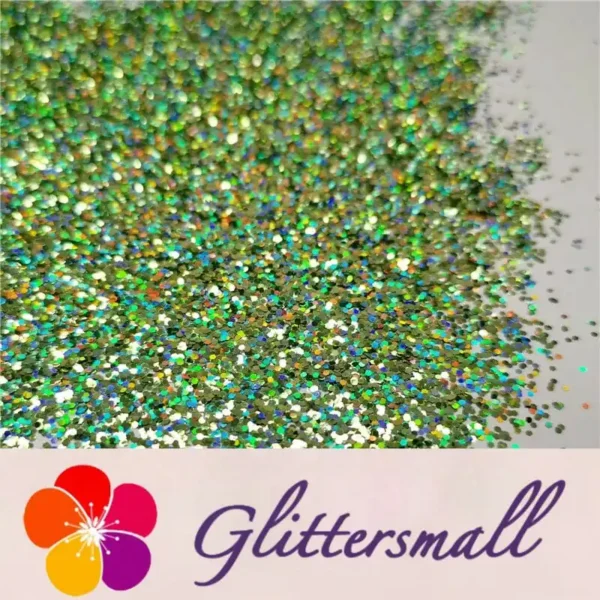 IMG_20191129_141955.webp 0.8mm Hexagon Cosmetic Grade Holographic Green Glitter SLG008