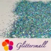 0.8mm Hexagon Cosmetic Grade Holographic Sky Blue Glitter SLG009