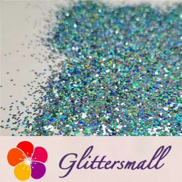 0.8mm Hexagon Cosmetic Grade Holographic Sky Blue Glitter SLG009