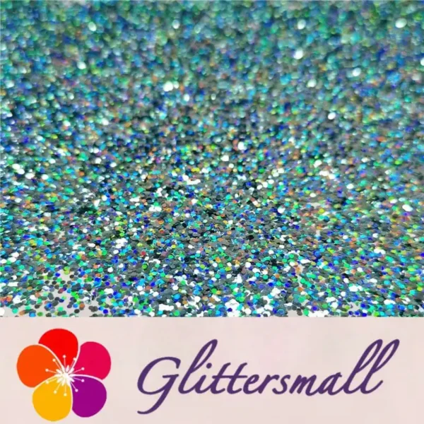 0.8mm Hexagon Cosmetic Grade Holographic Sky Blue Glitter SLG009