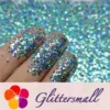 0.8mm Hexagon Cosmetic Grade Holographic Sky Blue Glitter SLG009