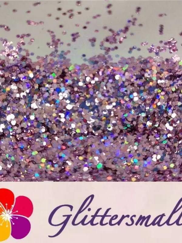 0.8mm Hexagon Cosmetic Grade Holographic Light Pink Glitter SLG005