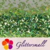 0.8mm Hexagon Cosmetic Grade Holographic Green Glitter SLG008