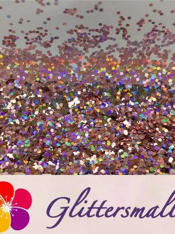 0.8mm Hexagon Cosmetic Grade Holographic Pink Glitter SLG006