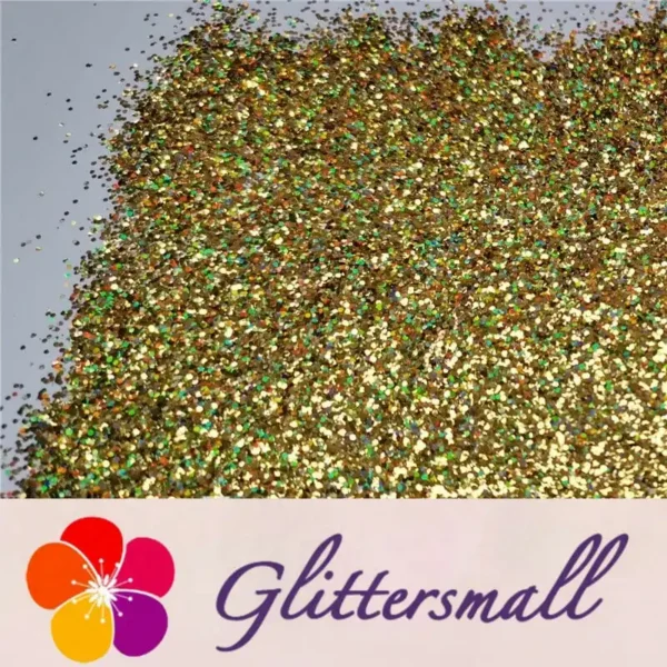 IMG_20191129_144659.webp 0.8mm Hexagon Cosmetic Grade Holographic Gold Glitter SLG003
