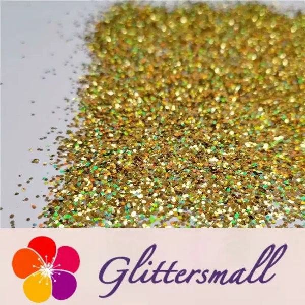 IMG_20191129_144710.webp 0.8mm Hexagon Cosmetic Grade Holographic Gold Glitter SLG003