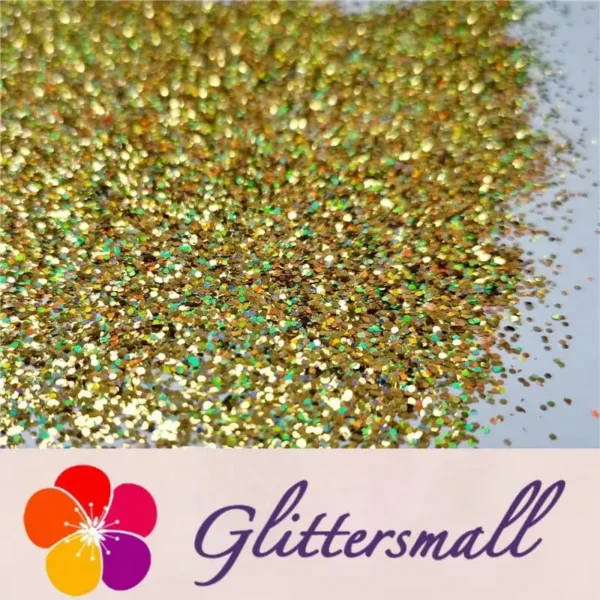 IMG_20191129_144719.webp 0.8mm Hexagon Cosmetic Grade Holographic Gold Glitter SLG003