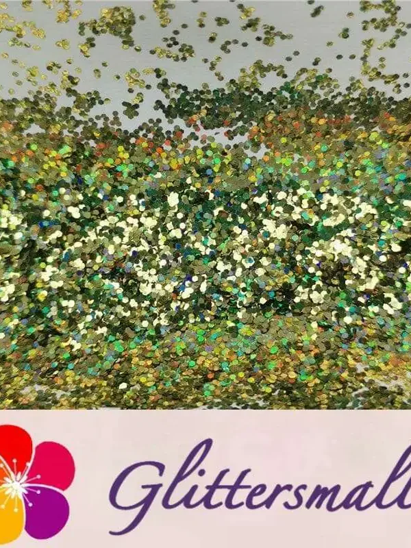 0.8mm Hexagon Cosmetic Grade Holographic Lemon Green Glitter SLG010