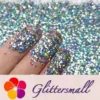 IMG_20191203_154144.webp 0.8mm Hexagon Cosmetic Grade Holographic Gray Glitter SLG011