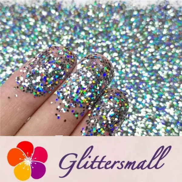 IMG_20191203_154144.webp 0.8mm Hexagon Cosmetic Grade Holographic Gray Glitter SLG011