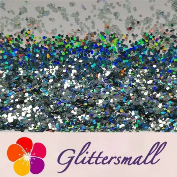 IMG_20191203_154619.webp 0.8mm Hexagon Cosmetic Grade Holographic Gray Glitter SLG011