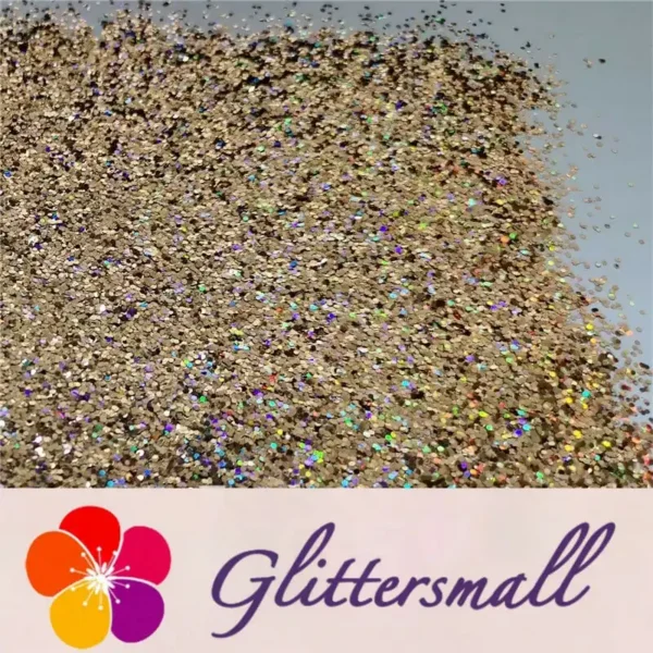 IMG_20191203_154911.webp 0.8mm Hexagon Cosmetic Grade Holographic Sand Gold Glitter SLG002