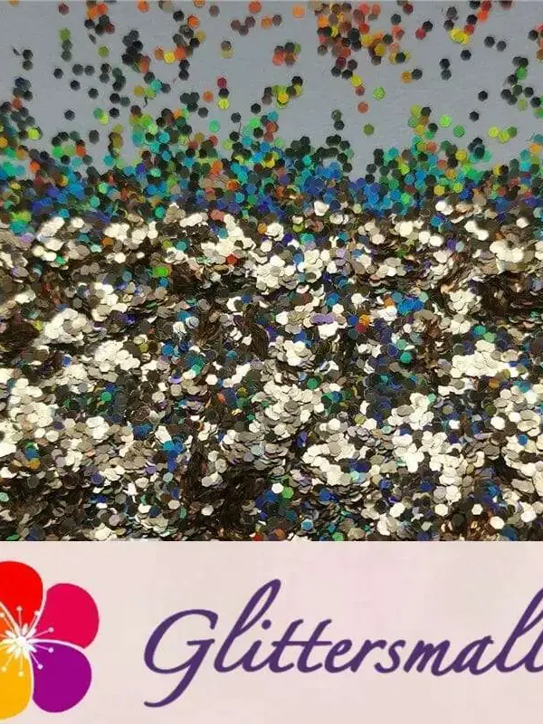 0.8mm Hexagon Cosmetic Grade Holographic Sand Gold Glitter SLG002