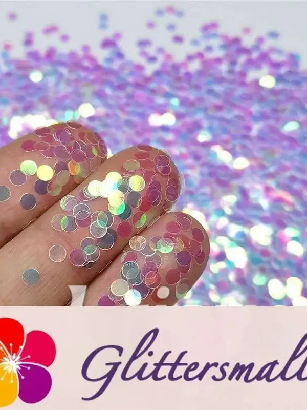 3mm Round Shapes Dream Blue Glitter C004