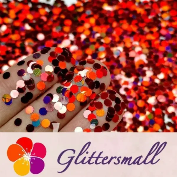 IMG_20191226_204331_d1501df4-854d-446e-b86c-d674d89ecb9f.webp 3mm Round Shapes Laser Red Glitter LB0300