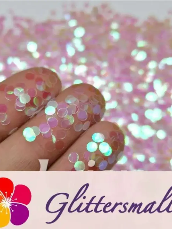 3mm Round Shapes Dream Pink Glitter C003