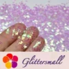 3mm Butterfly Shaped Iridescent Dream Blue Glitter C004