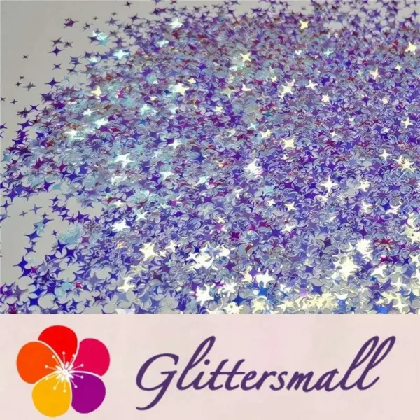 IMG_20191227_165202_56e71ecd-b531-4568-8d3a-bf896b753632.webp 3/4/5mm Four Pointed Star Mixed Royal Blue Iridescent Glitter FE-F321A