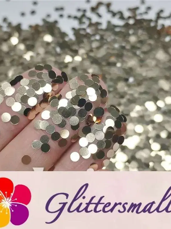 3mm Round Shaped Matallic Sand Gold Glitter B0213
