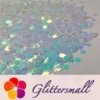 IMG_20191230_210346_a459bead-06bb-4d7e-b7cf-56b63a7d4613.webp 5mm Cherry Blossoms (Sakura) Shaped Iridescent Ice Blue Glitter C021R