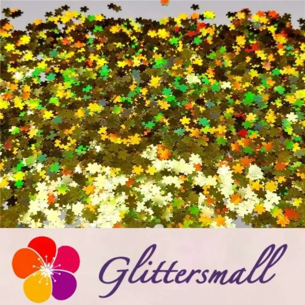 IMG_20191230_210635_94a261f3-ab0f-4fe5-a553-7eea906e6a05.webp 5mm Cherry Blossoms (Sakura) Shaped Holographic Gold Glitter LB0210