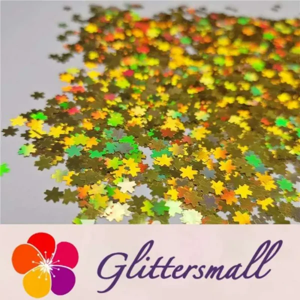 IMG_20191230_210642_0dda9b24-e713-4eda-9ec2-0894beb6bb38.webp 5mm Cherry Blossoms (Sakura) Shaped Holographic Gold Glitter LB0210