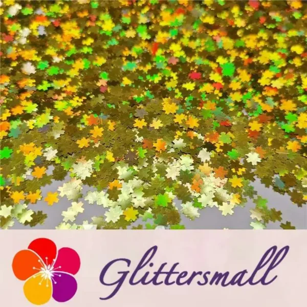IMG_20191230_210700_6c402a6a-341a-459f-a79d-7dd997e5ea44.webp 5mm Cherry Blossoms (Sakura) Shaped Holographic Gold Glitter LB0210