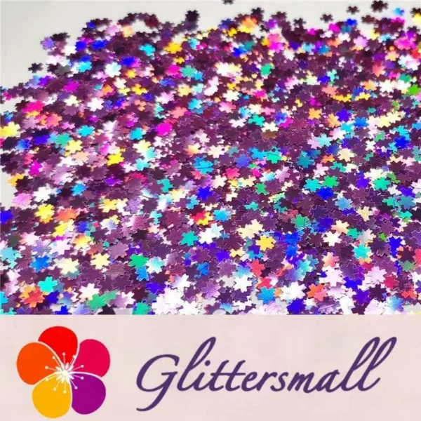 IMG_20191230_211701_fd73079b-70fc-4968-809f-e2defa84e62c.webp 5mm Cherry Blossoms (Sakura) Shaped Holographic Pink Glitter LB0901