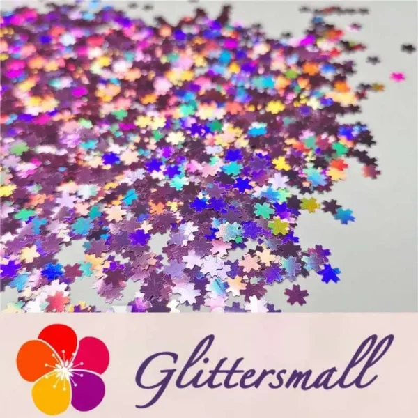 IMG_20191230_211716_3cfc5063-9ed3-4ca6-a074-cf2103c4d1f5.webp 5mm Cherry Blossoms (Sakura) Shaped Holographic Pink Glitter LB0901