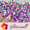 IMG_20191230_211742_f275d9cf-337c-47d7-8a65-b40e33bfd1e5.webp 5mm Cherry Blossoms (Sakura) Shaped Holographic Pink Glitter LB0901