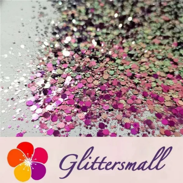 Mixed Hexagon Phantom Iridescent Glitter XCC004B