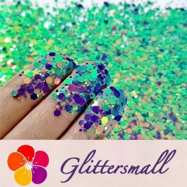 IMG_20200103_211835.webp Mixed Hexagon Phantom Iridescent Glitter XCC209D